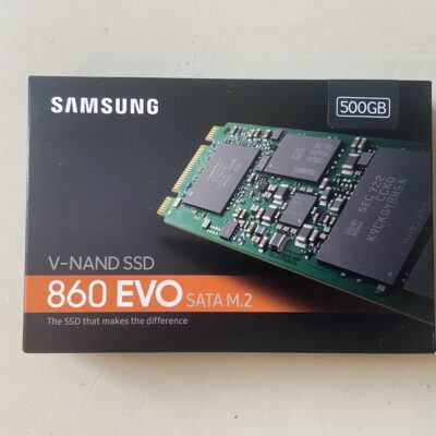Samsung 860 Evo m2 sata 500gb afbeelding van een Samsung m2 sata ssd