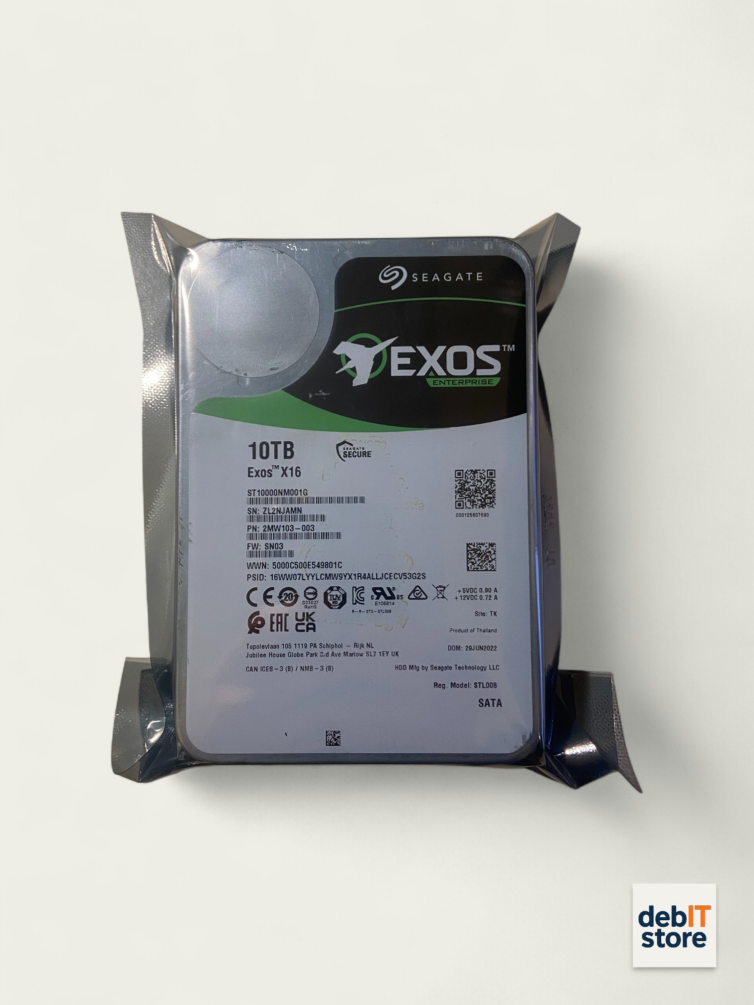 Seagate Exos 10tb Front
