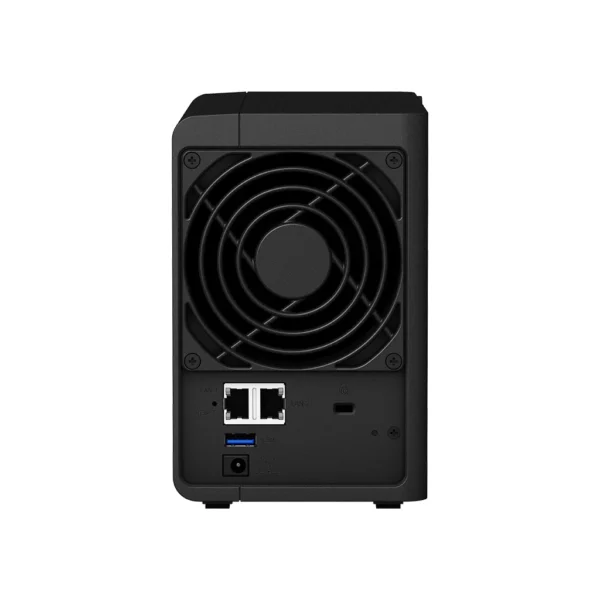 achteraanzicht van een Synology DS220+