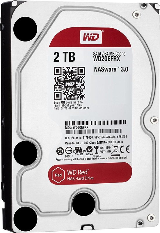 WD20EFRX Front WD Red 2TB NAS HDD - WD20EFRX