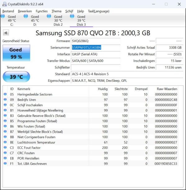 Samsung 870 QVO 2tb SSD