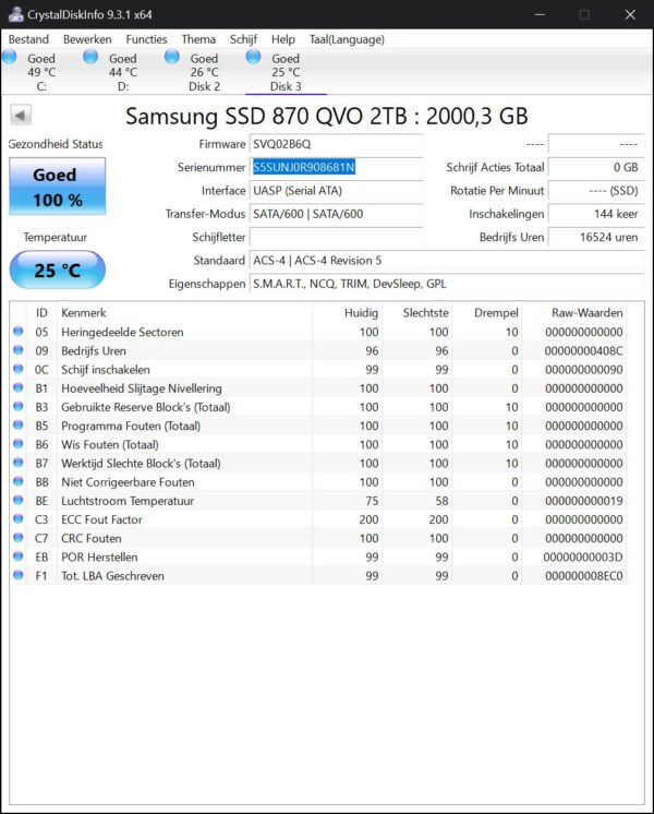Samsung 870 QVO 2tb SSD