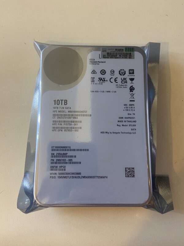 Seagate Exos 10tb (HP Enterprise) Front