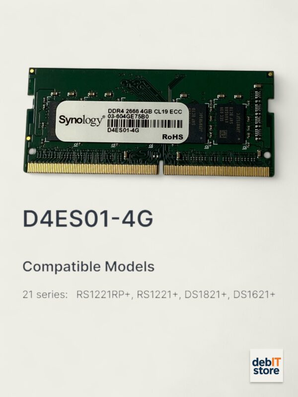 Synology D4ESO1-4G Compatability Synology 4gb DDR4 ECC - D4ES01-4G (RS1221+ - DS1621+)