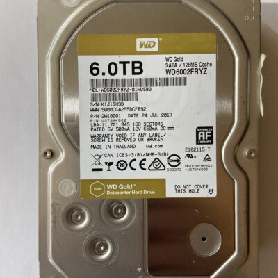 WD Gold WD6003FRYZ Front WD Gold WD6003FRYZ Front