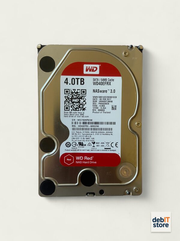 WD Red 4tb NAS HDD - WD40EFRX - debITstore