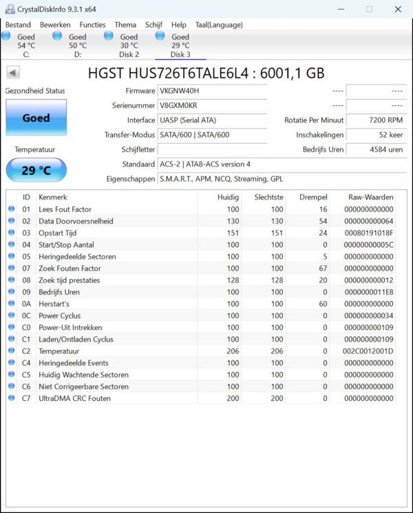 WD Ultrastar 6tb NAS - Server HDD (WD-HC310)