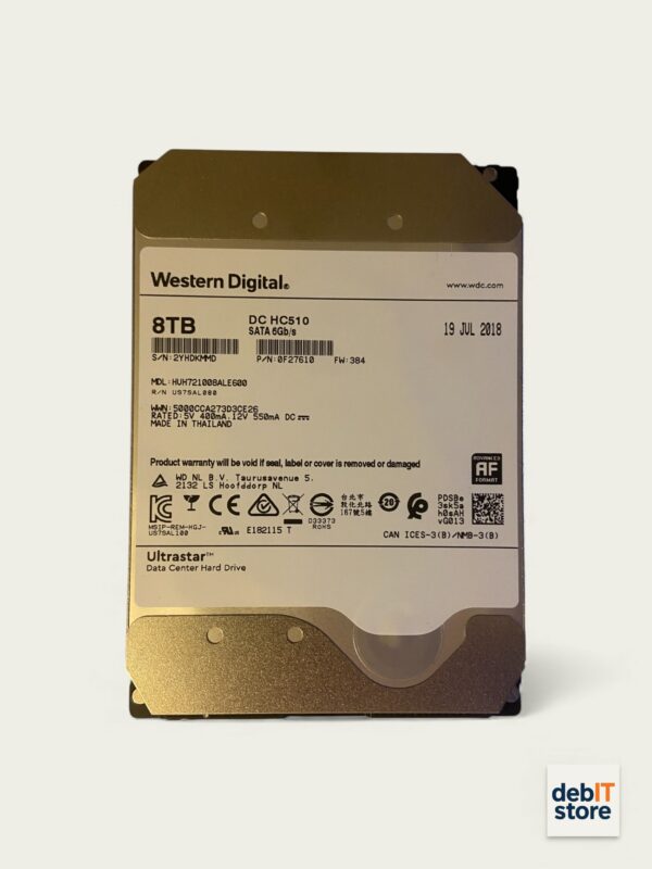 WD DC HC510 8tb Front