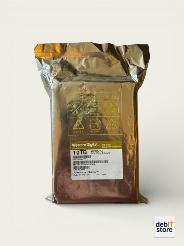 WD Gold 10tb WD102KRYZ Front (Seal)