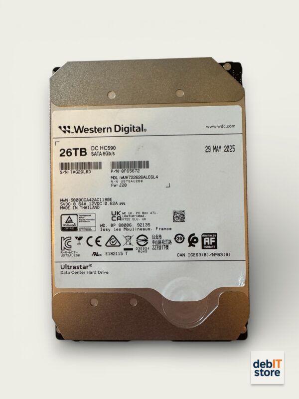 WD Ultrastar 26TB HDD - WD-HC590