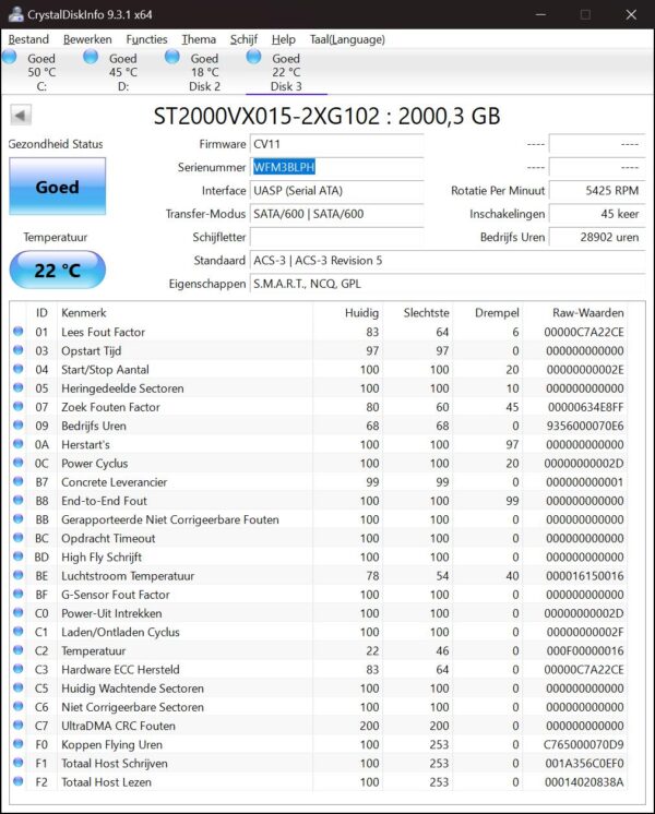 Seagate Skyhawk 2tb - ST2000VX015