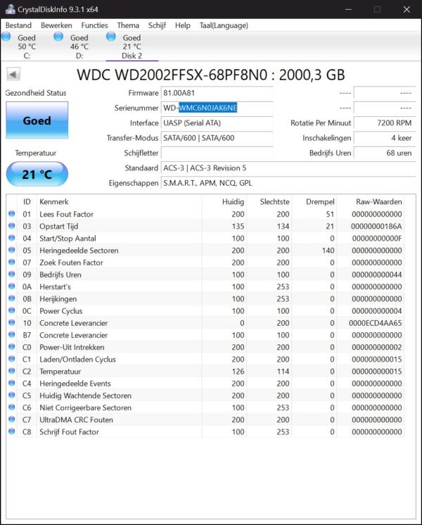 WD Red Pro 2tb - WD2002FFSX
