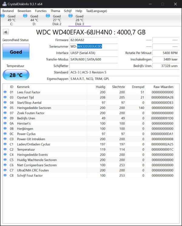 WD Red 4tb - WD40EFAX