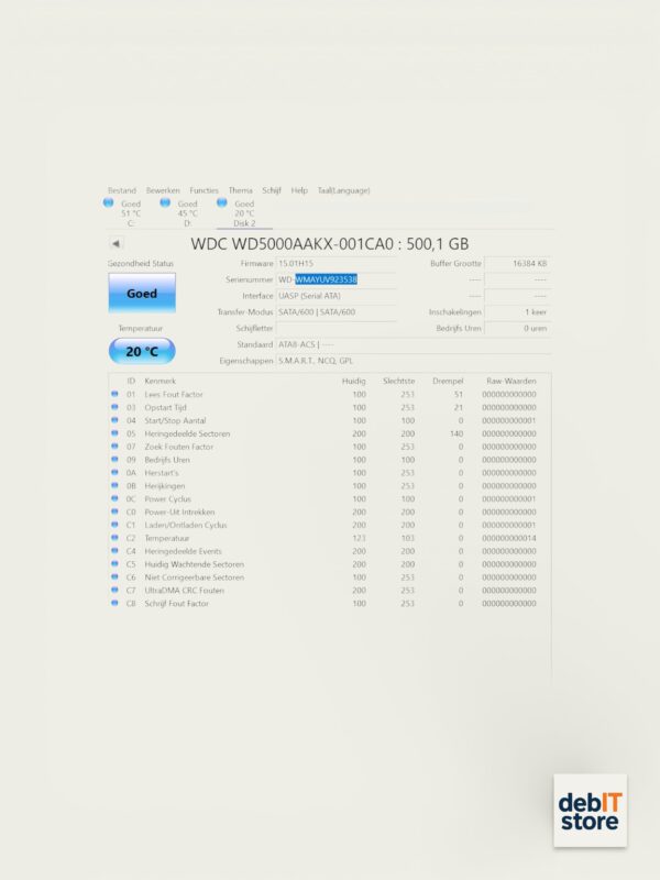 WD Blue 500gb Desktop HDD
