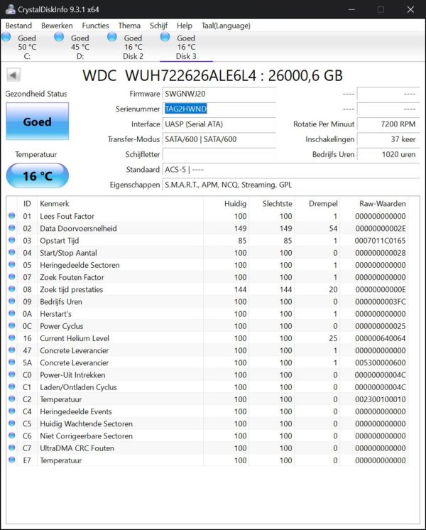 WD Ultrastar 26TB HDD - WD-HC590