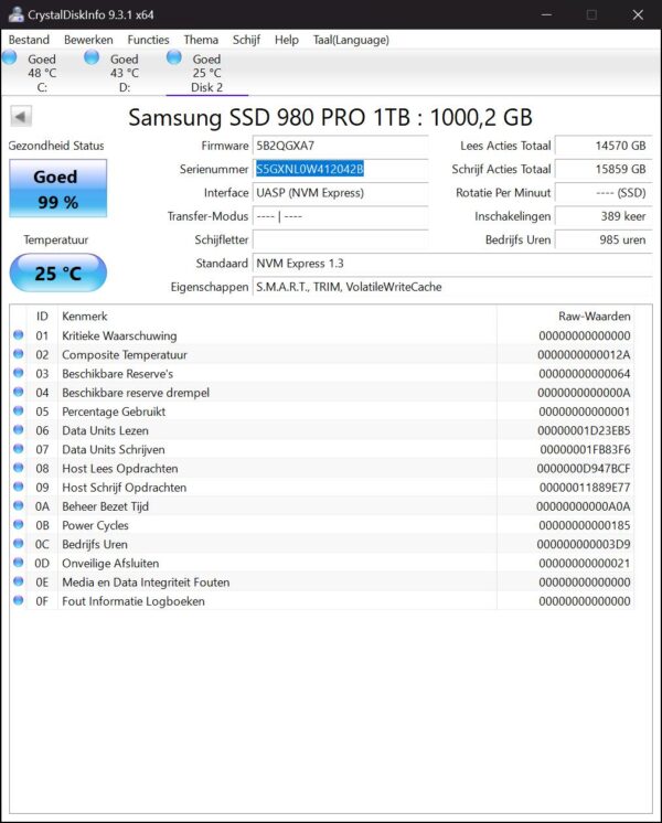 Samsung 980 Pro 1tb NVME