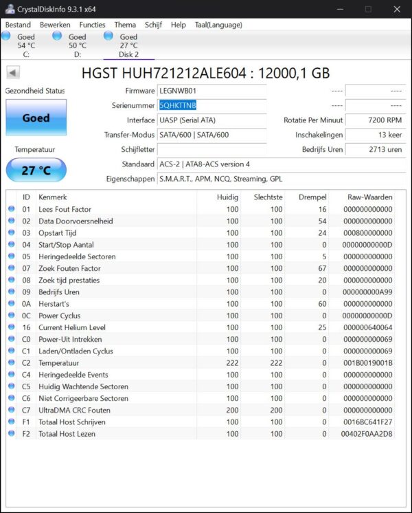 WD Ultrastar 12tb NAS - Server HDD