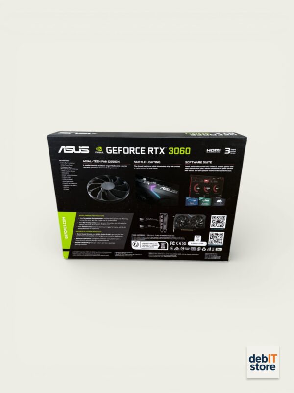 RTX3060 Box Back Asus GeForce RTX3060 Videokaart (12gb-DDR6)