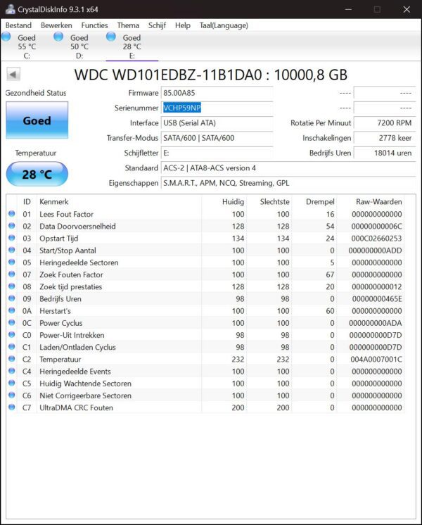 WD Elements 10tb Externe HDD
