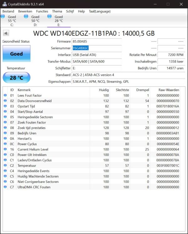 WD Elements 14tb Externe HDD